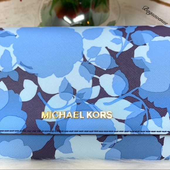 Large phone crossbody michael kors navy floral - Picture 5 of 7